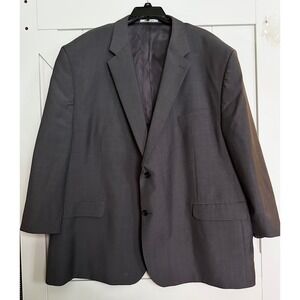 Joseph Abboud‎ Mens 54R Charcoal Wool Suit Jacket Blazer Two Button